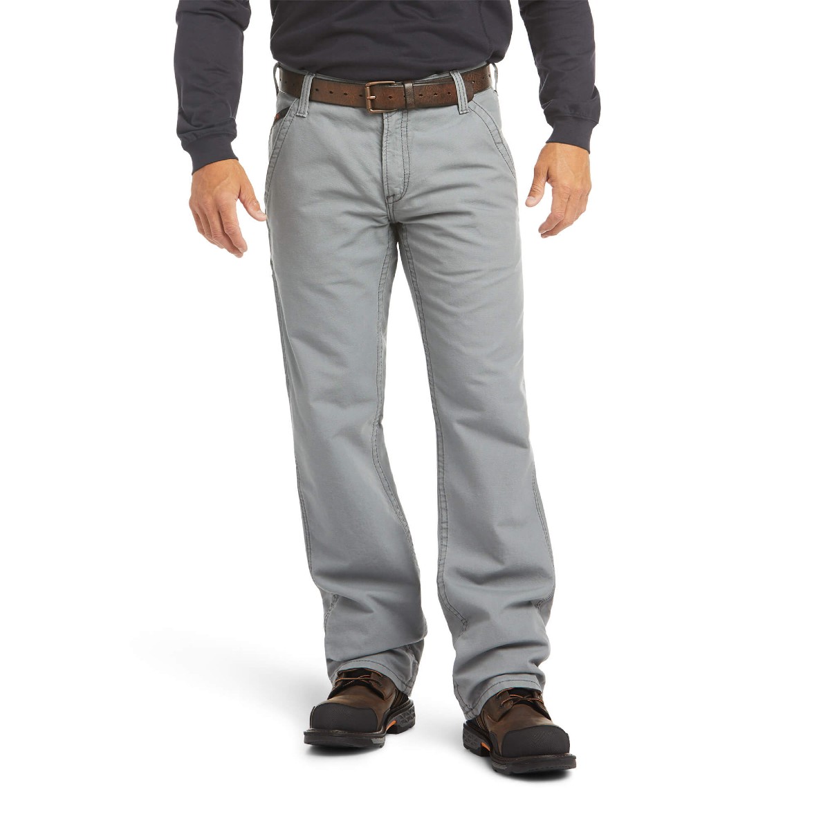 Ariat FR M4 Relaxed Workhorse Boot Cut Pant in Gray